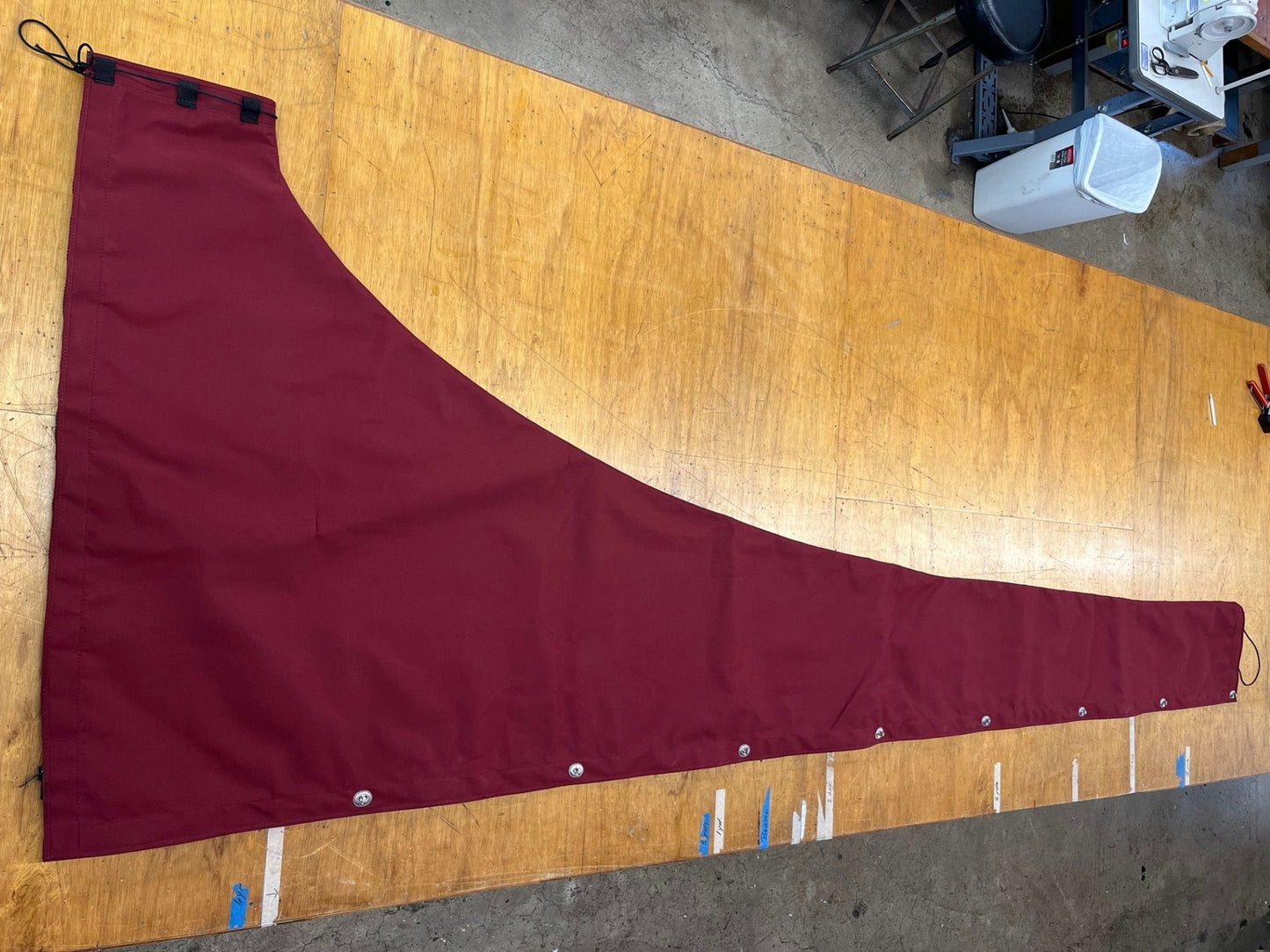 Burgundy Mainsail Cover
